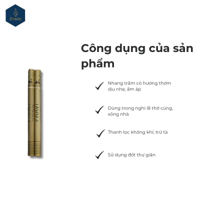 Tim Trầm PRAVI ống gỗ - 30 cây