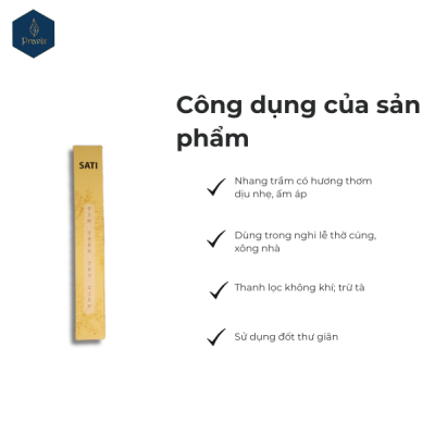 Tim trầm Sati hộp giấy 20gr