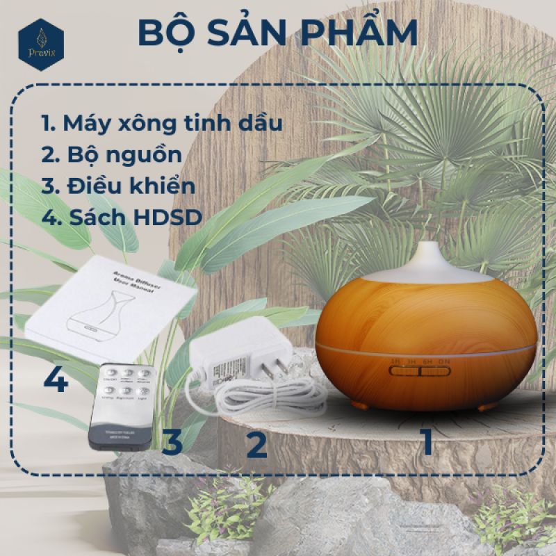 Máy khuếch tán Hình Nấm 550ml